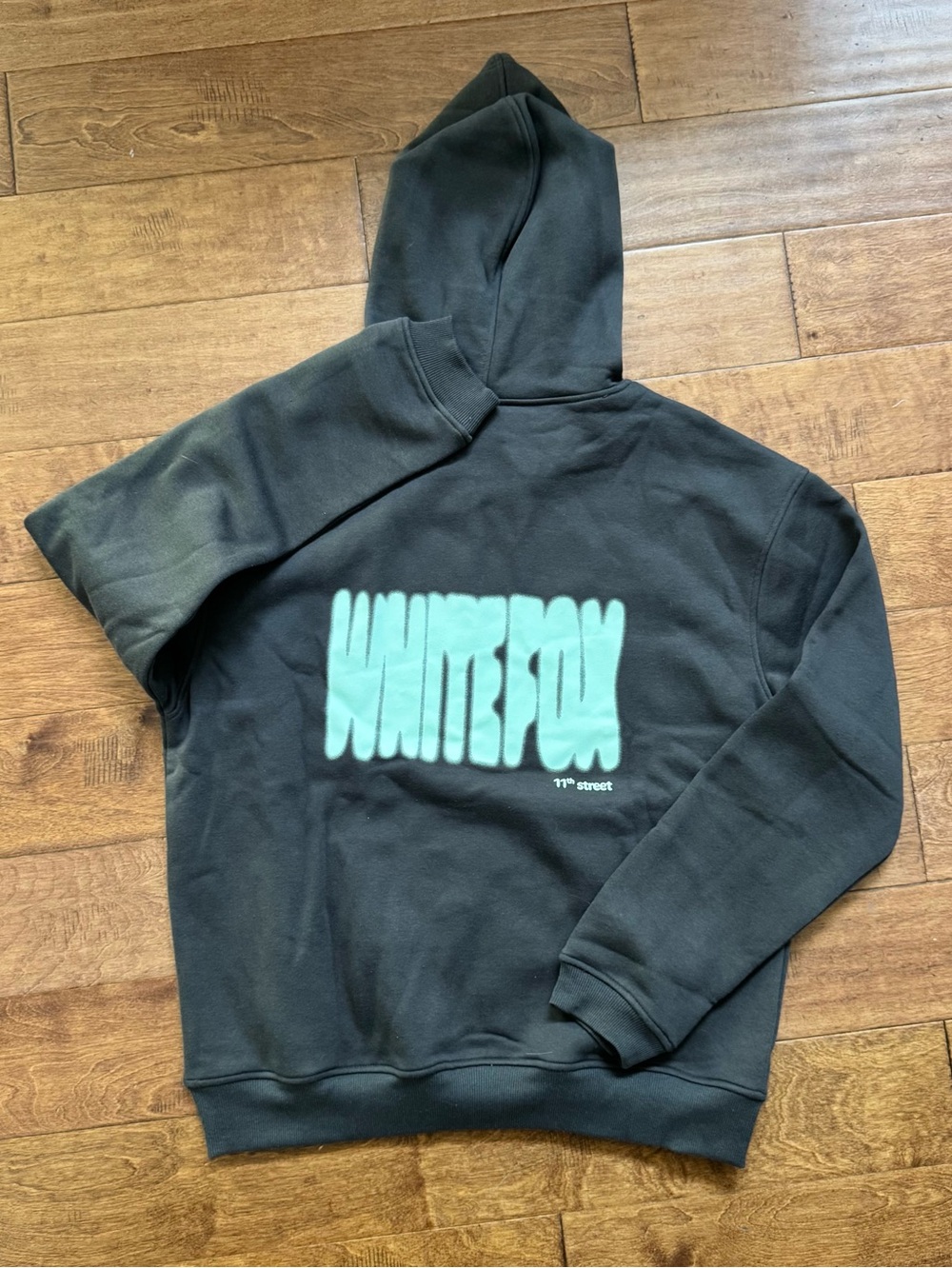 NWT White Fox Boutique Gray Hoodie M/L - Picture 6 of 11